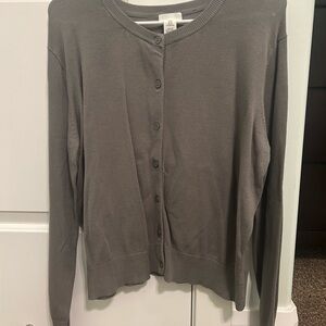 Olive green Button-Up Cardigan